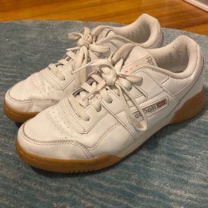 White Reebok sneakers